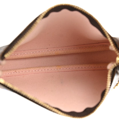Louis Vuitton Damier Ebene 2020 Christmas Animation Big Wheel Mini Pochette Accessories Rose Ballerine 4 of 6