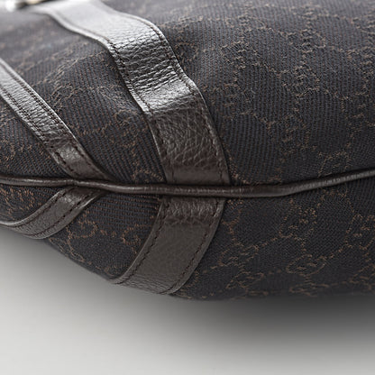 Gucci Monogram Medium Abbey Convertible Tote Dark Brown 8 of 10