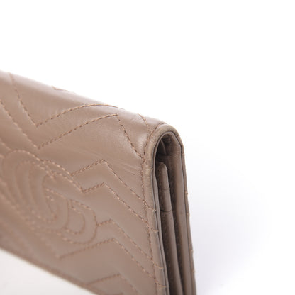 Gucci Calfskin Matelasse GG Marmont Card Case Porcelain Rose 13 of 13
