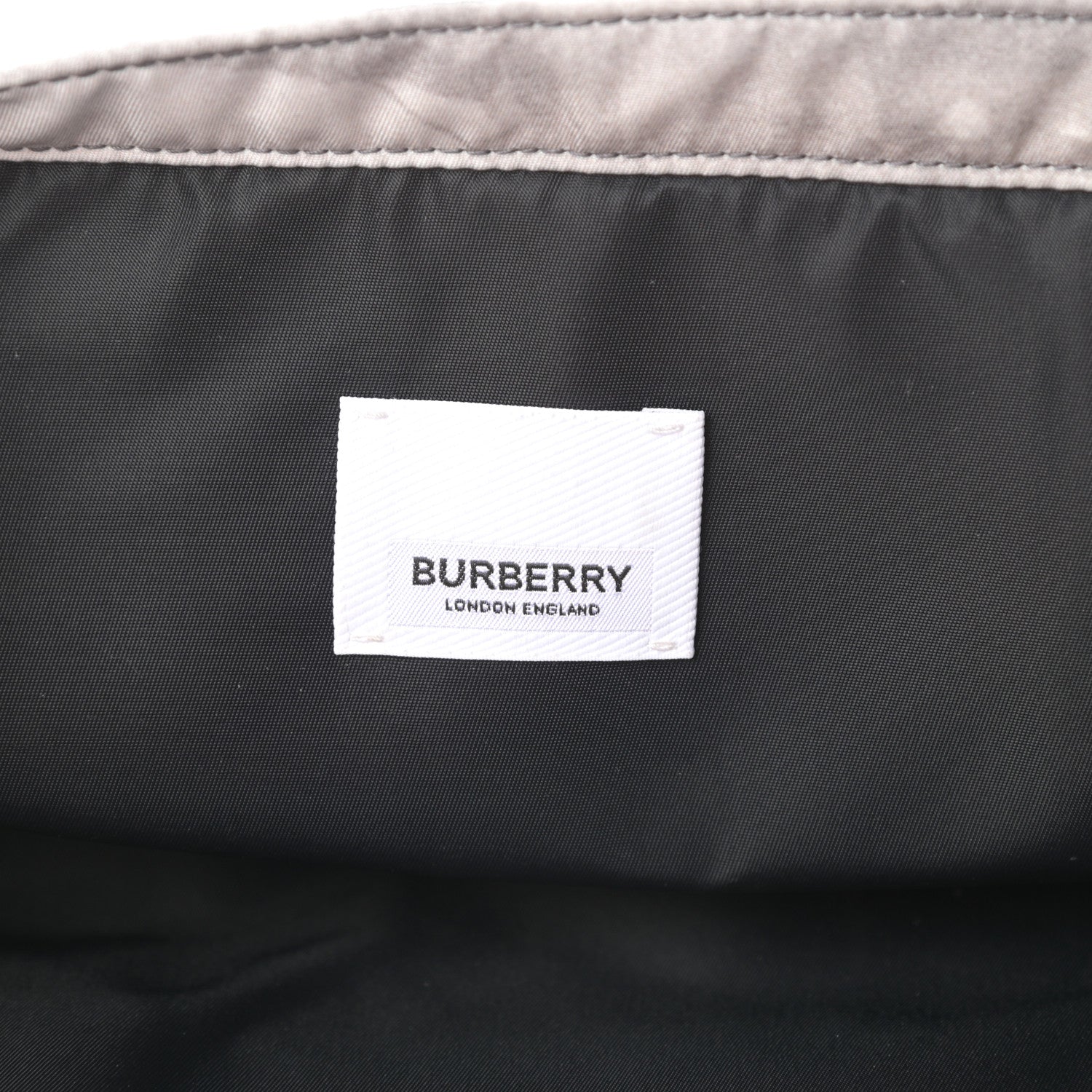 Burberry Nylon London Montage Print Flat Tote Bag Black 6 of 11