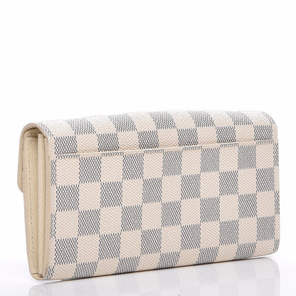 Louis Vuitton Damier Azur Sarah Wallet NM 3 of 8