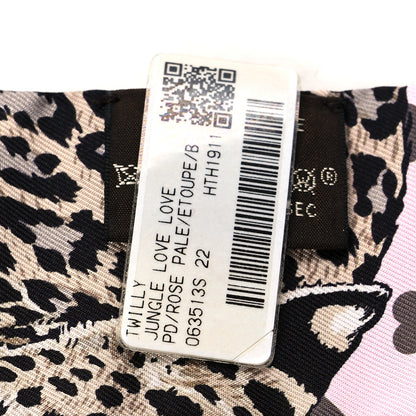 Hermes Silk Jungle Love Love Twilly Rose Pale Etoupe 4 of 4