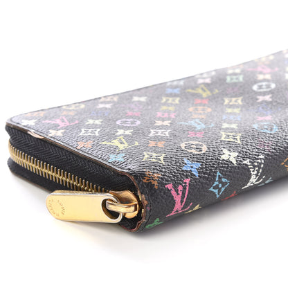 Louis Vuitton Monogram Multicolor Zippy Wallet Black Grenade 5 of 9