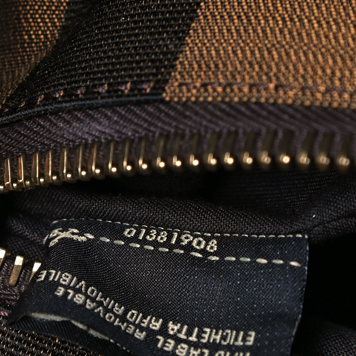 Vitello Morgan Fabric Jacquard Pequin Medium Peekaboo Iconic Satchel Foresta Tobacco Black