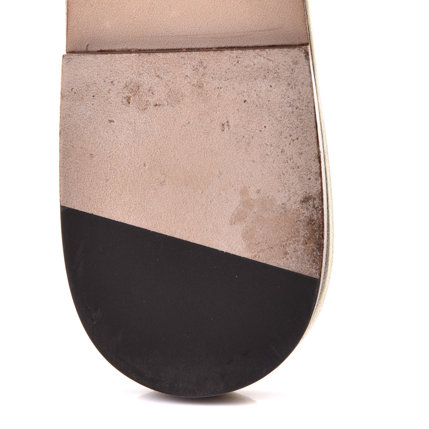Saint Laurent Metallic Calfskin Nu Pied 05 Slide Sandals 35 Platino 9 of 9