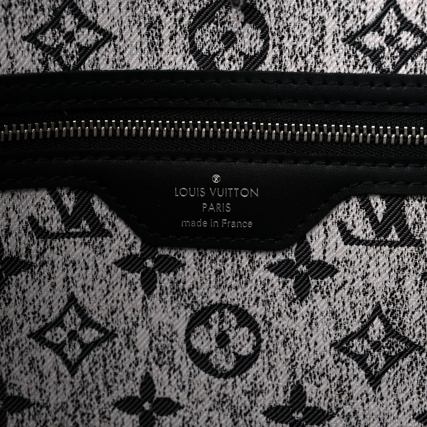 Denim Monogram Jacquard Neverfull MM Grey