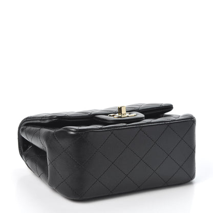 Chanel Lambskin Quilted Mini Square Flap Black 3 of 9