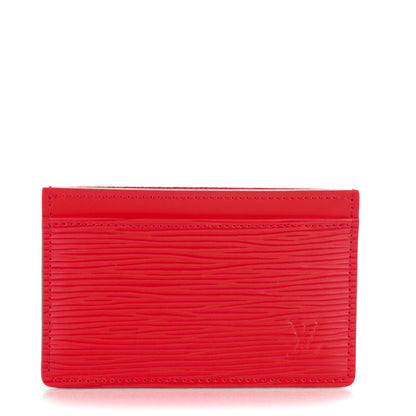 Louis Vuitton Epi Card Holder Coquelicot 1 of 7