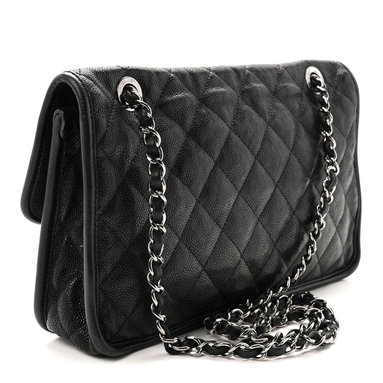 Chanel Caviar Quilted Medium French Riviera Flap Black 3 of 11