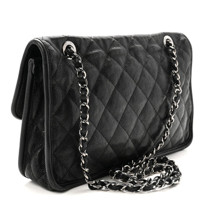 Chanel Caviar Quilted Medium French Riviera Flap Black 3 of 11