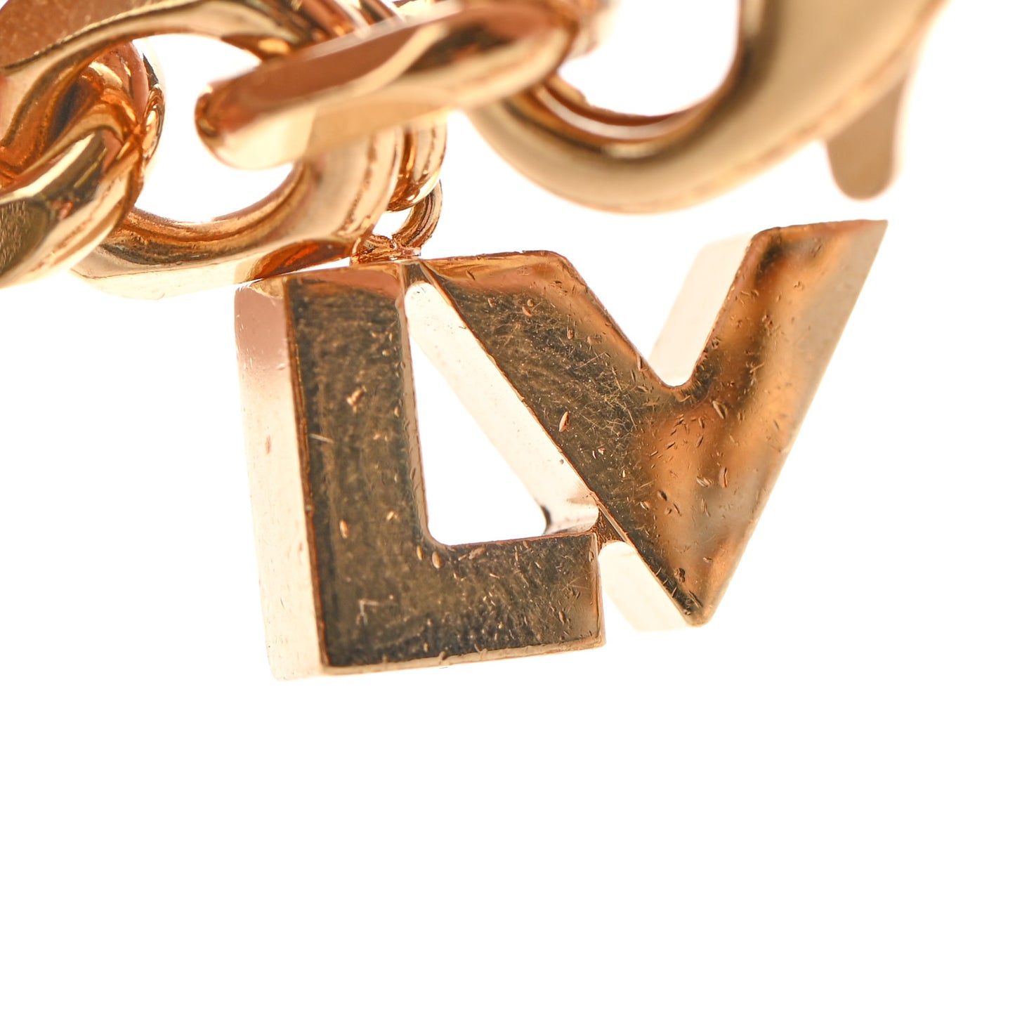 Monogram Hide and Seek Necklace Gold