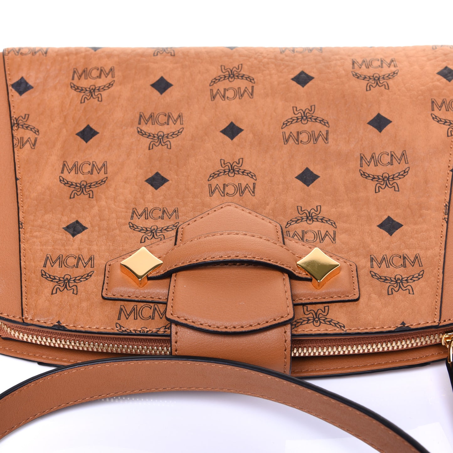 Visetos Small Essential Crossbody Bag Cognac