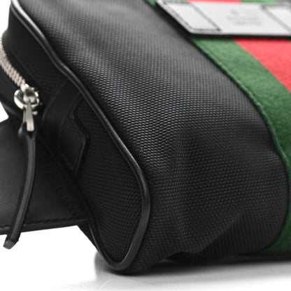 Gucci Canvas Web Slim Belt Bag Black 9 of 10