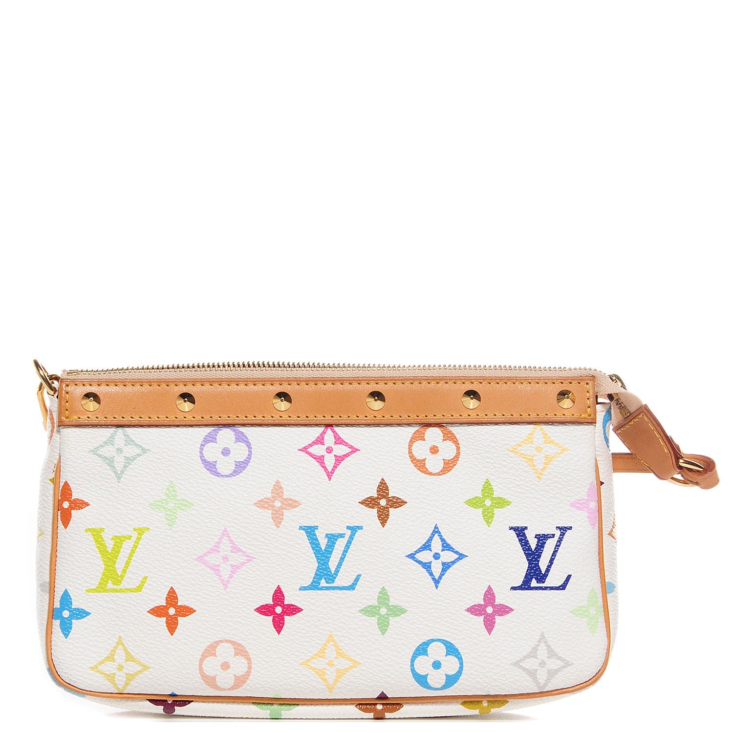 Louis Vuitton Monogram Multicolor Pochette Accessories White 1 of 9