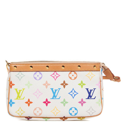 Louis Vuitton Monogram Multicolor Pochette Accessories White 1 of 9