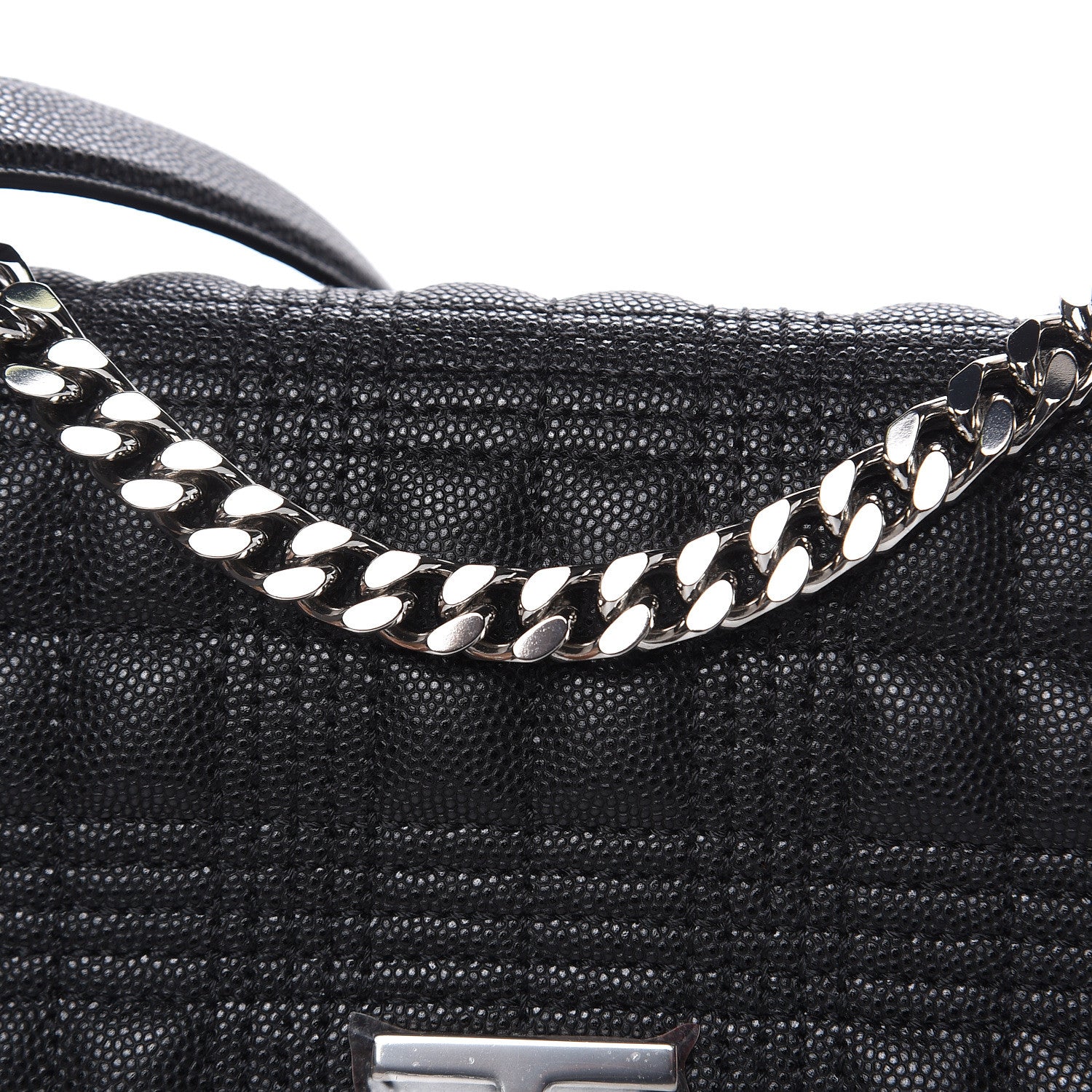 Burberry Grainy Calfskin Quilted Lola Bag Black 10 of 12