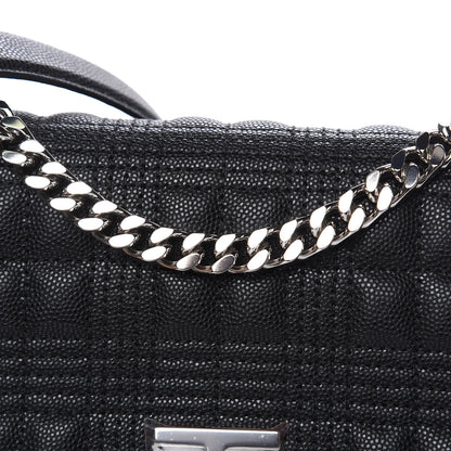 Burberry Grainy Calfskin Quilted Lola Bag Black 10 of 12