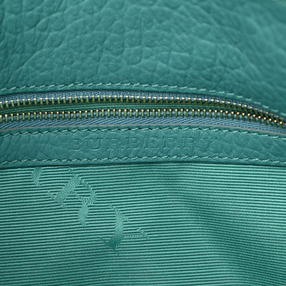 Burberry Signature Grain Calfskin Check Embossed Small Chichester Crossbody Clutch Bag Aqua Green 5 of 13