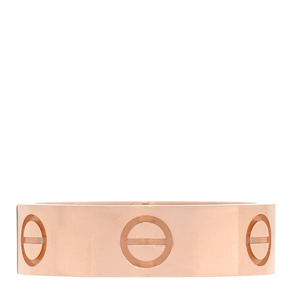 Cartier 18K Pink Gold 5.5mm LOVE Ring 55 7.25 3 of 5