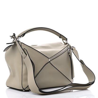Loewe Calfskin Medium Puzzle Bag Light Oat 2 of 15