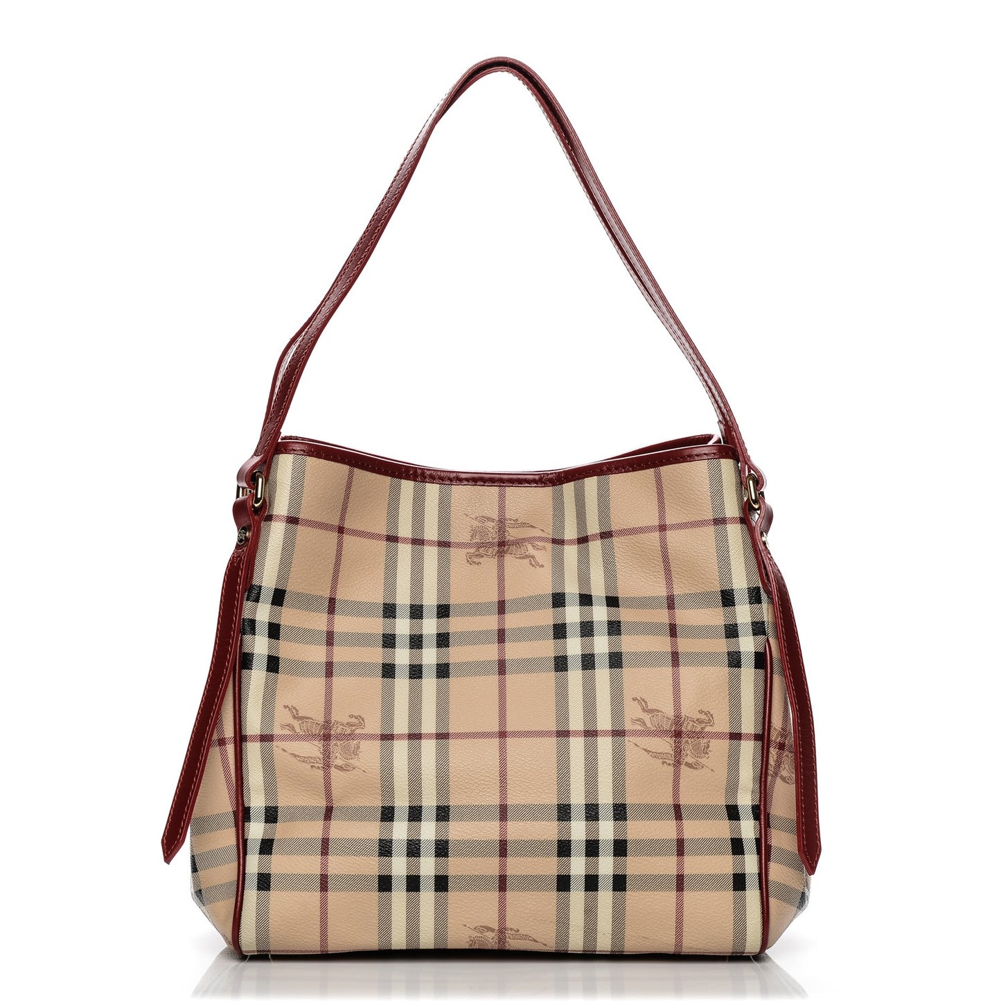 Haymarket Check Small Canterbury Tote Military Red