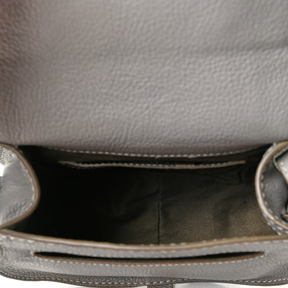 Chloe Calfskin Mini Marcie Round Crossbody Bag Cashmere Grey 5 of 9