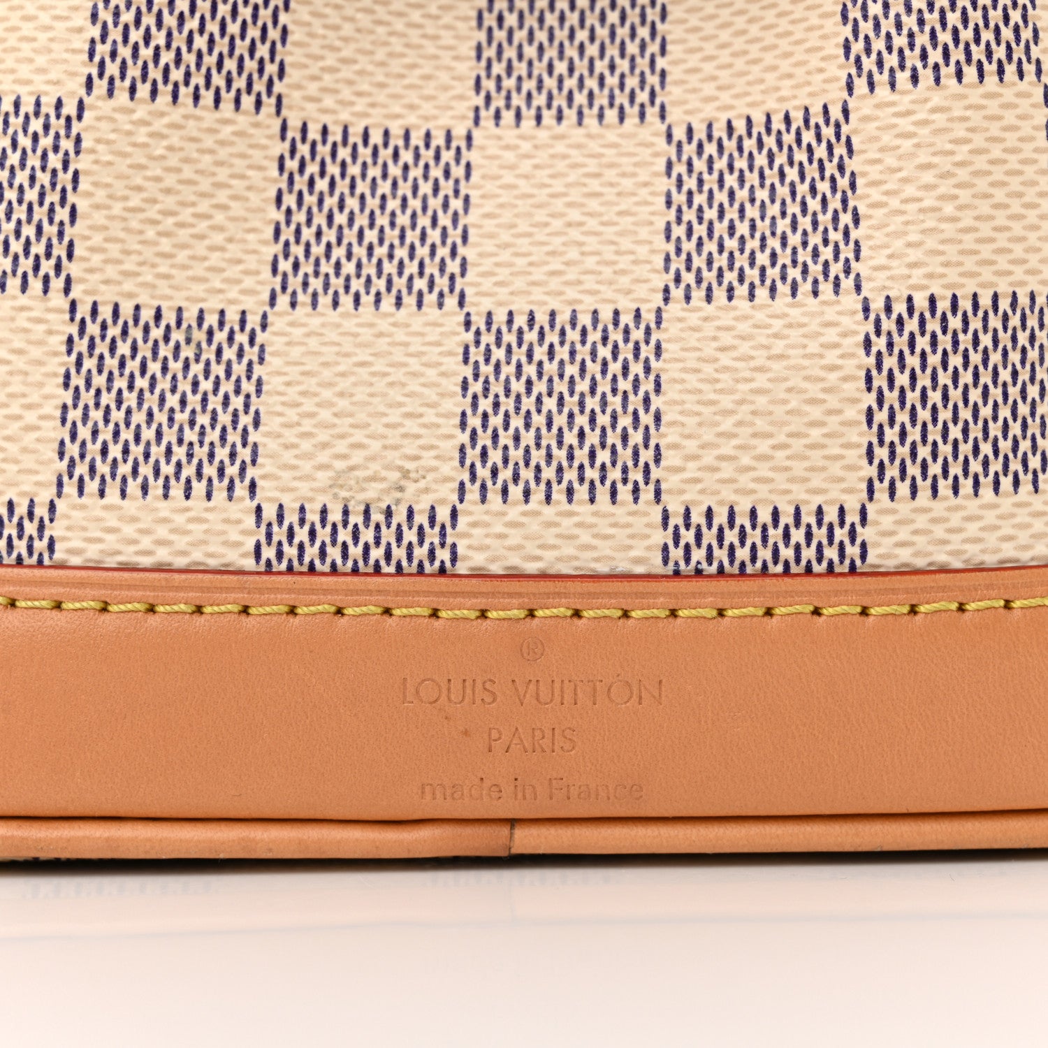 Louis Vuitton Damier Azur Vivienne Sac Nano Noe Dragon Fruit Pink 6 of 14