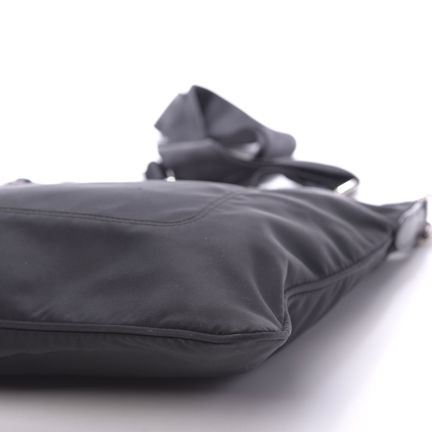 Prada Nylon Vela Flat Messenger Bag Black 7 of 8