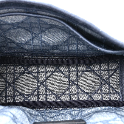 Christian Dior Denim Cannage Small Caro Bag Blue 5 of 9