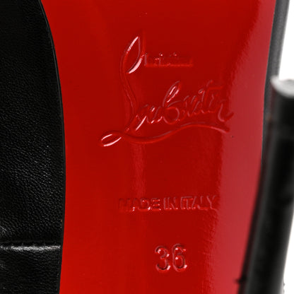 Christian Louboutin Tulle Calfskin Follies Draperia Bow 100 Pump 36 Black 6 of 8