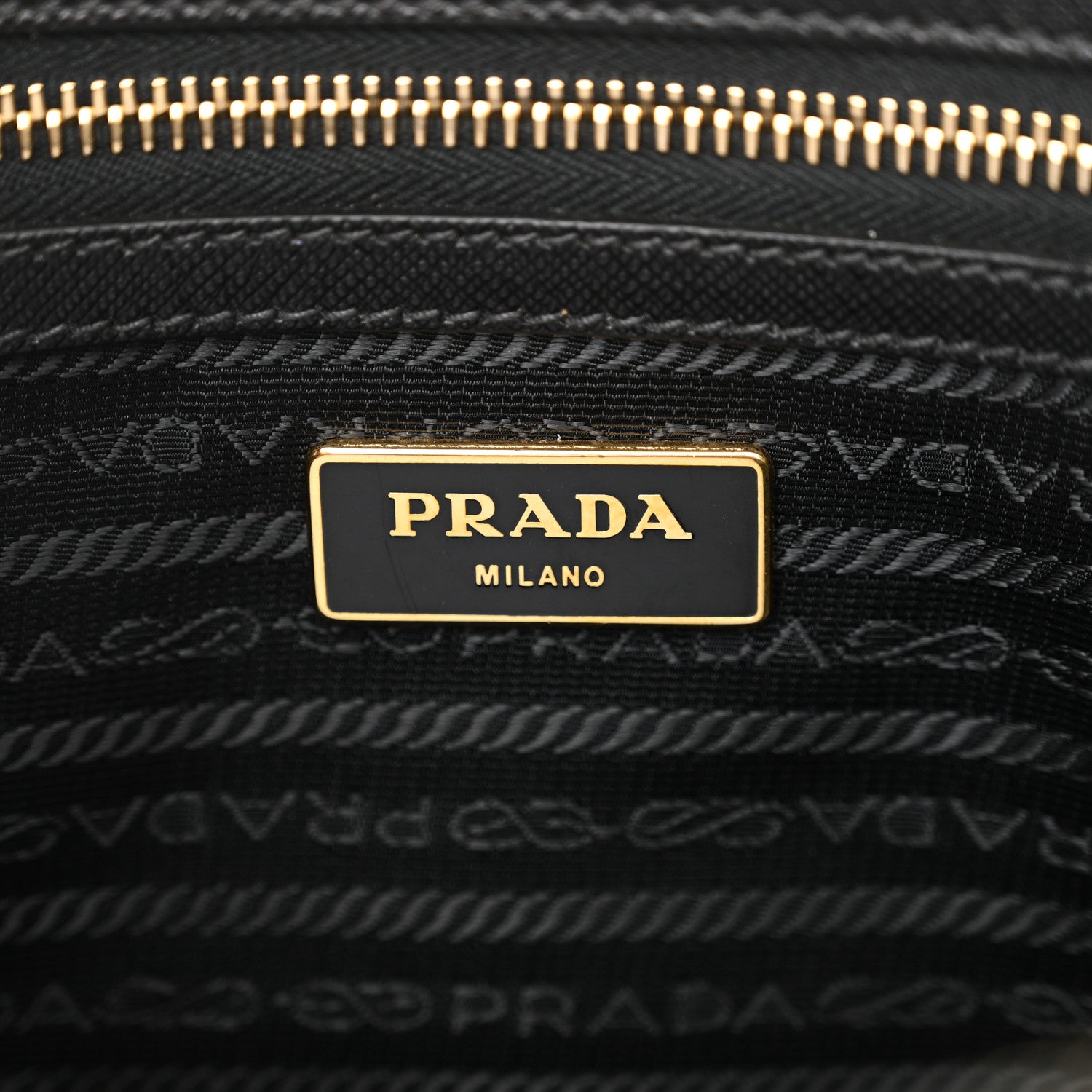Prada Saffiano Small Galleria Double Zip Tote Black 6 of 13