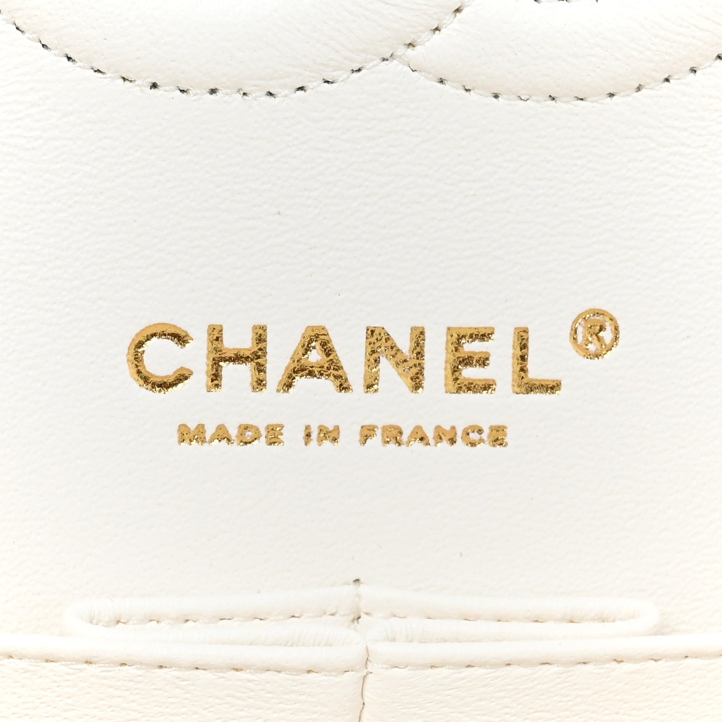 Caviar Quilted Medium Double Flap White