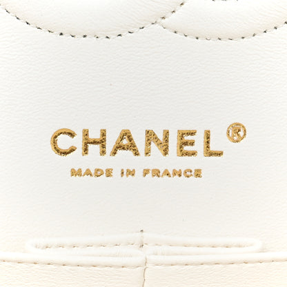 Chanel Caviar Quilted Medium Double Flap White 7 of 11