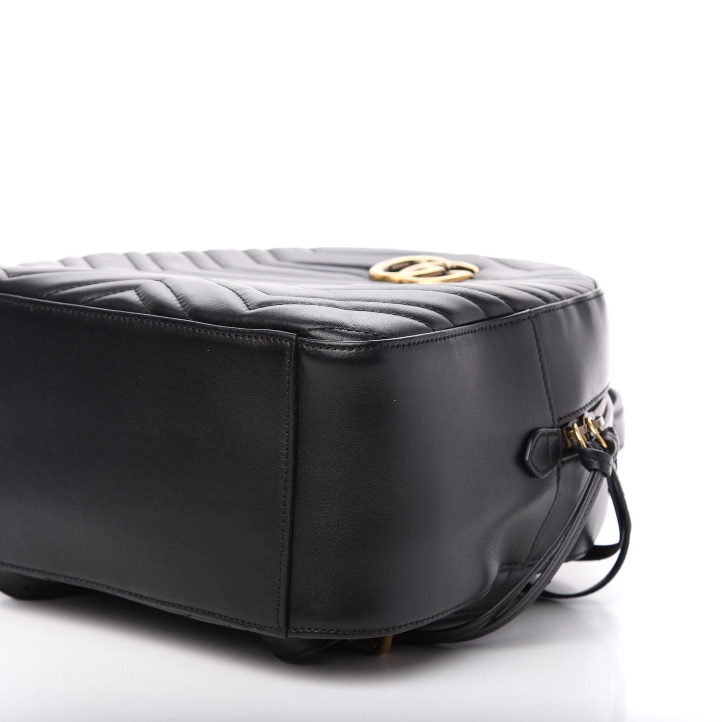Calfskin Matelasse GG Marmont Dome Backpack Black