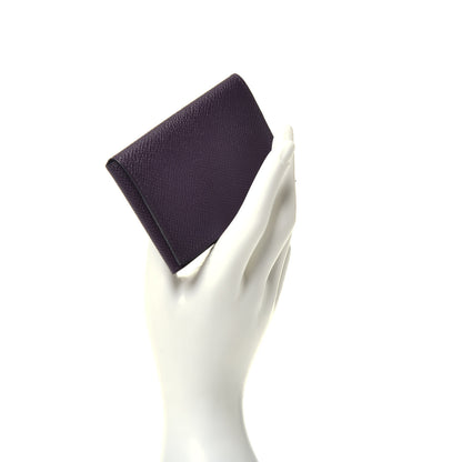 Hermes Epsom Guernesey Card Case Raisin 2 of 7