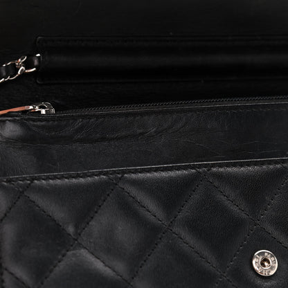 Chanel Calfskin Quilted Cambon Wallet On Chain WOC Black 9 of 11