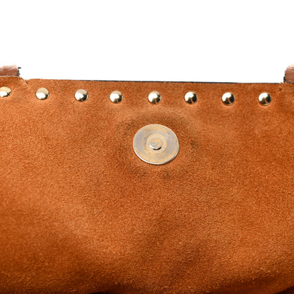 Valentino Garavani Grained Calfskin Rockstud Shoulder Tote Bright Cognac 12 of 18