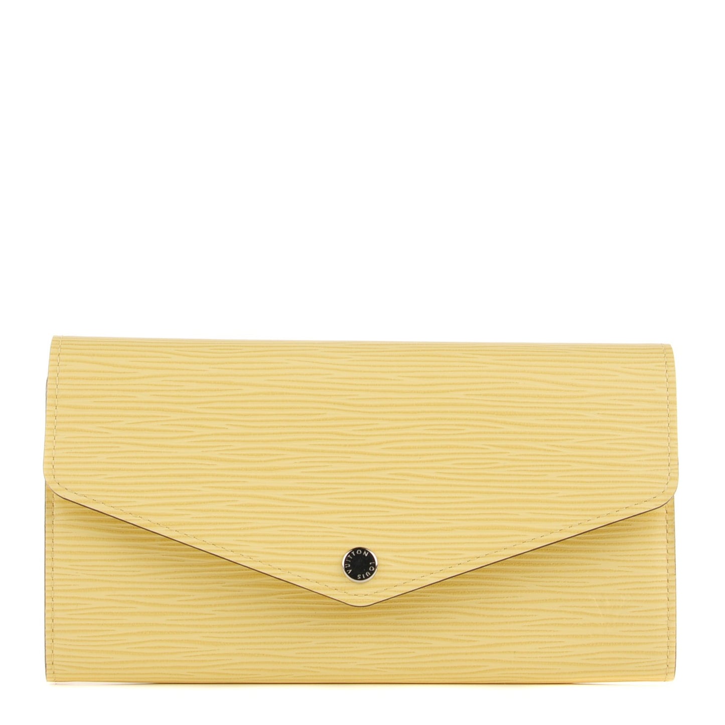 Epi Sarah Wallet Jaune Pale