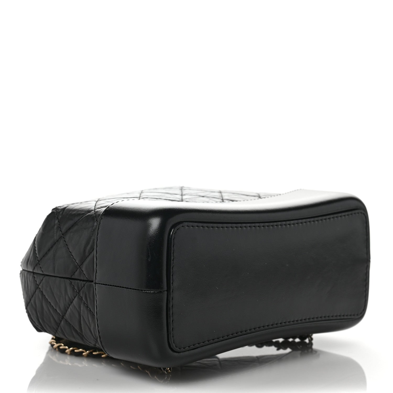 Chanel Aged Calfskin Quilted Small Gabrielle Backpack Black 4 of 8