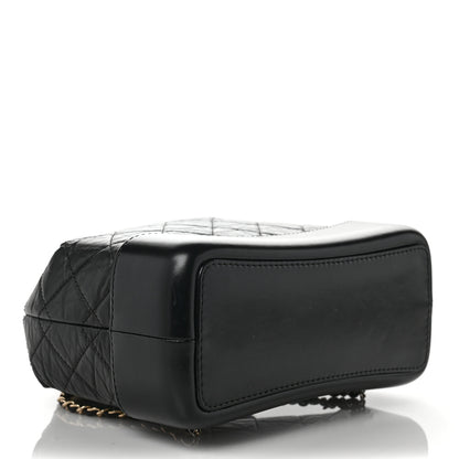 Chanel Aged Calfskin Quilted Small Gabrielle Backpack Black 4 of 8