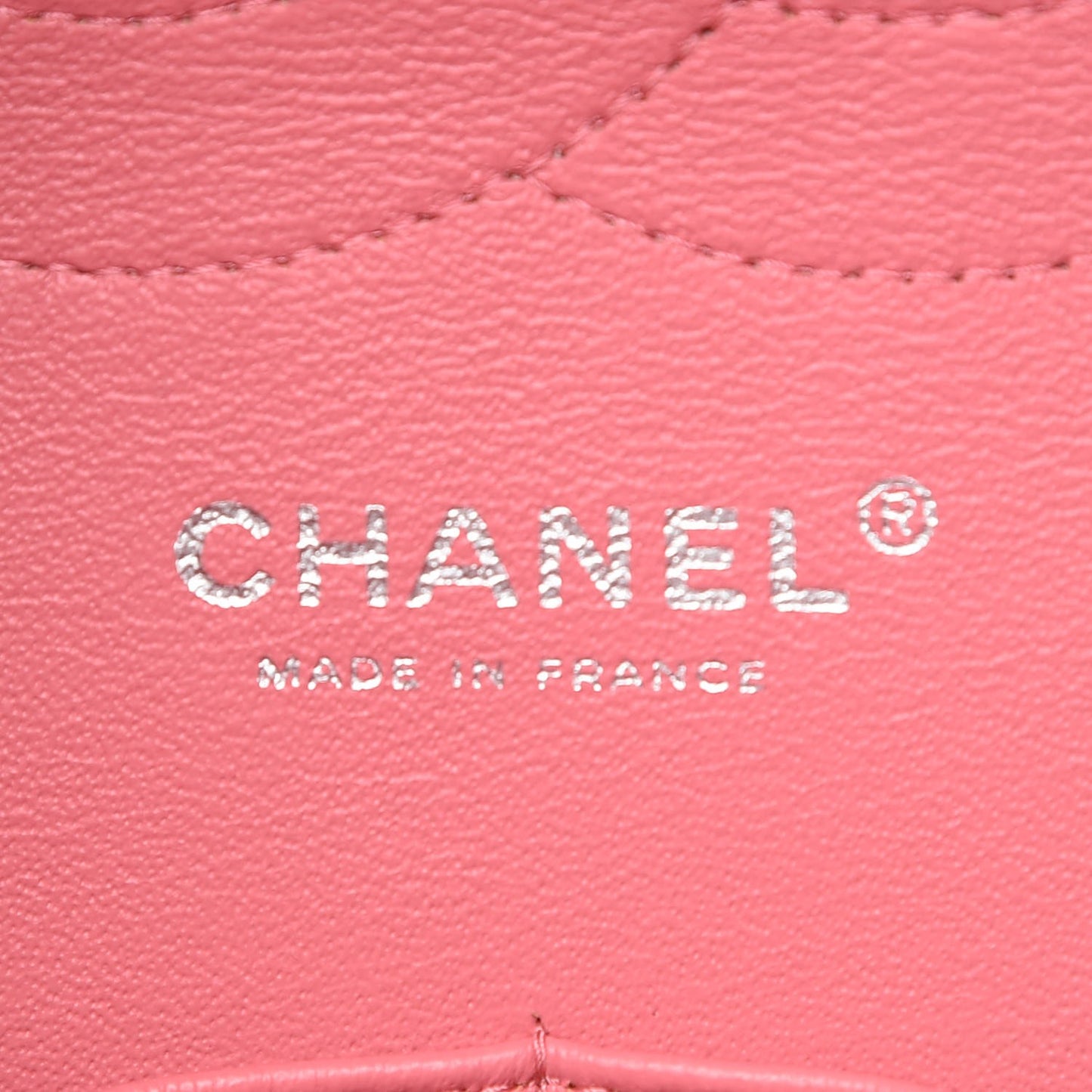 Lambskin Quilted Jumbo Double Flap Pink