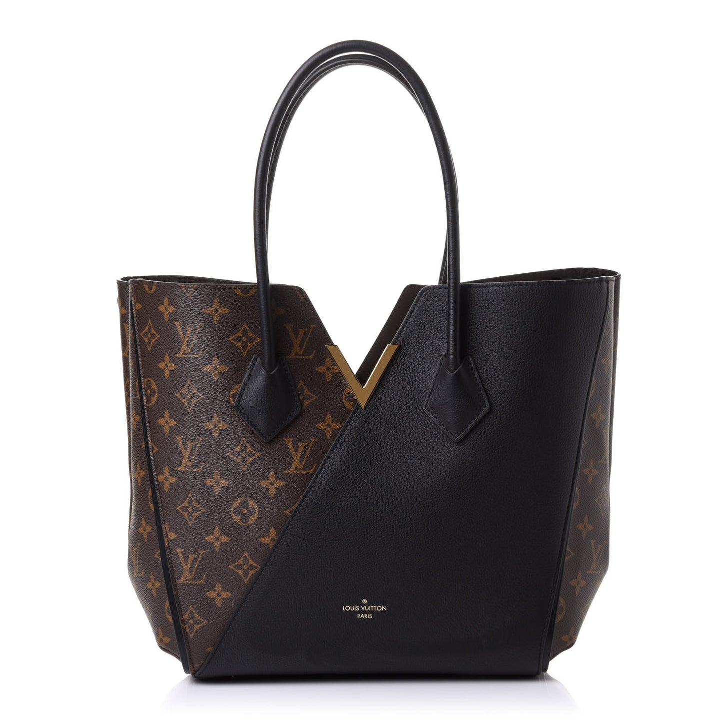 Calfskin Monogram Kimono Tote Black