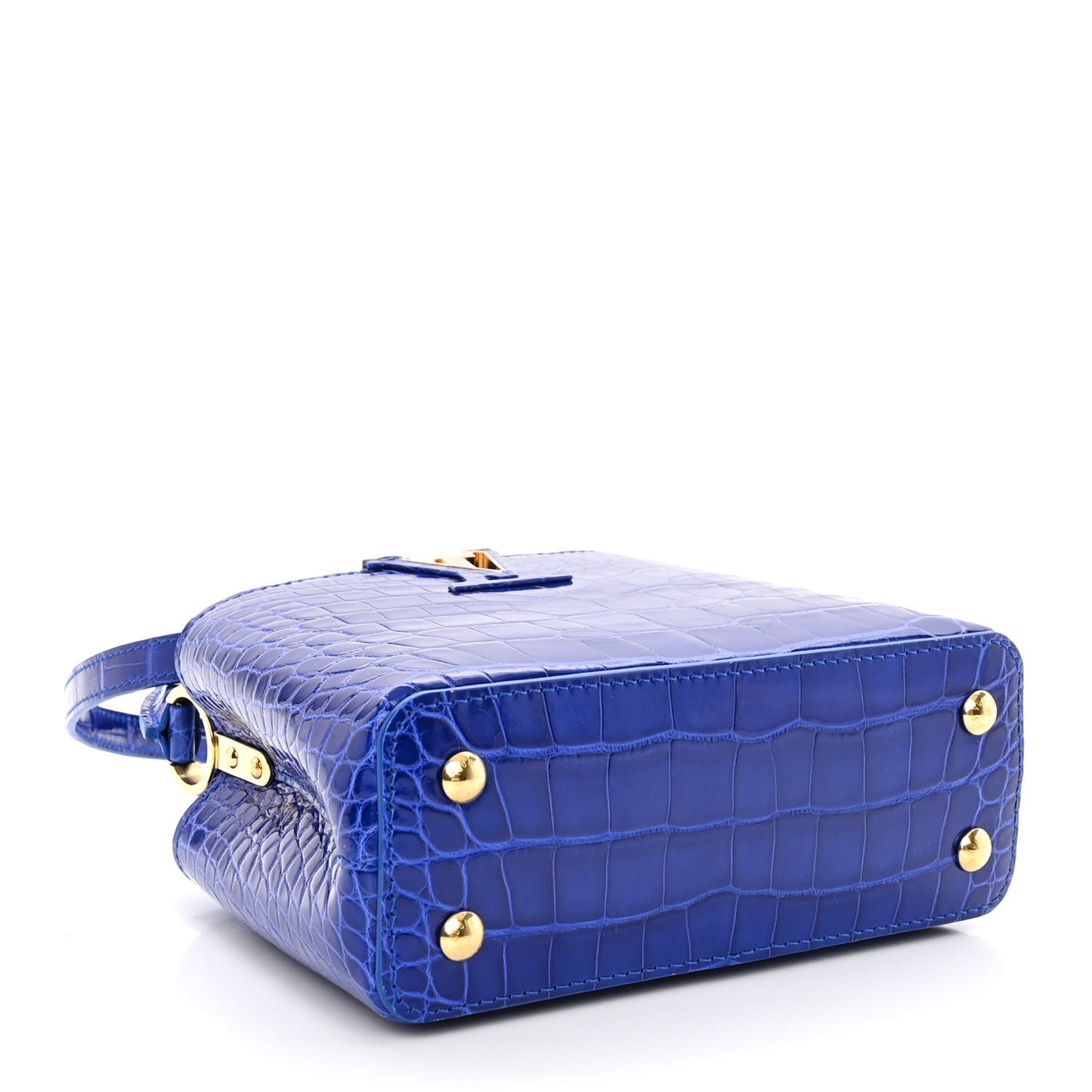 Alligator Mini Capucines Bleu Santorin