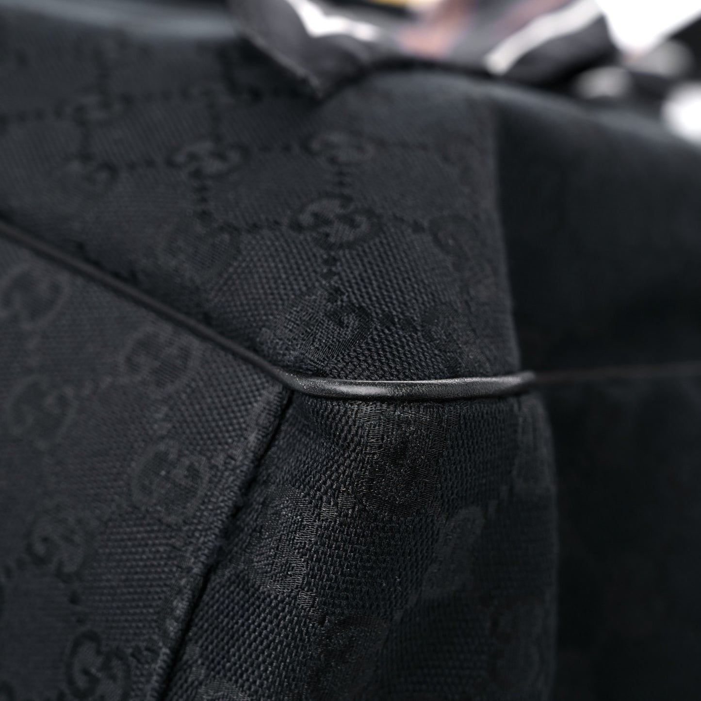 Monogram Large Positano Tote Black