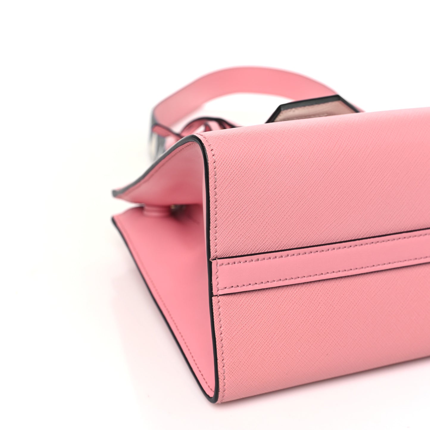 Saffiano City Calfskin Greche Paradigme Bag Pink