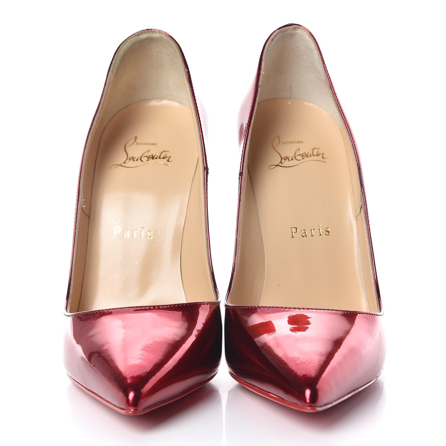 Christian Louboutin Metallic Patent So Kate 120 Pumps 36.5 Loubi 2 of 8