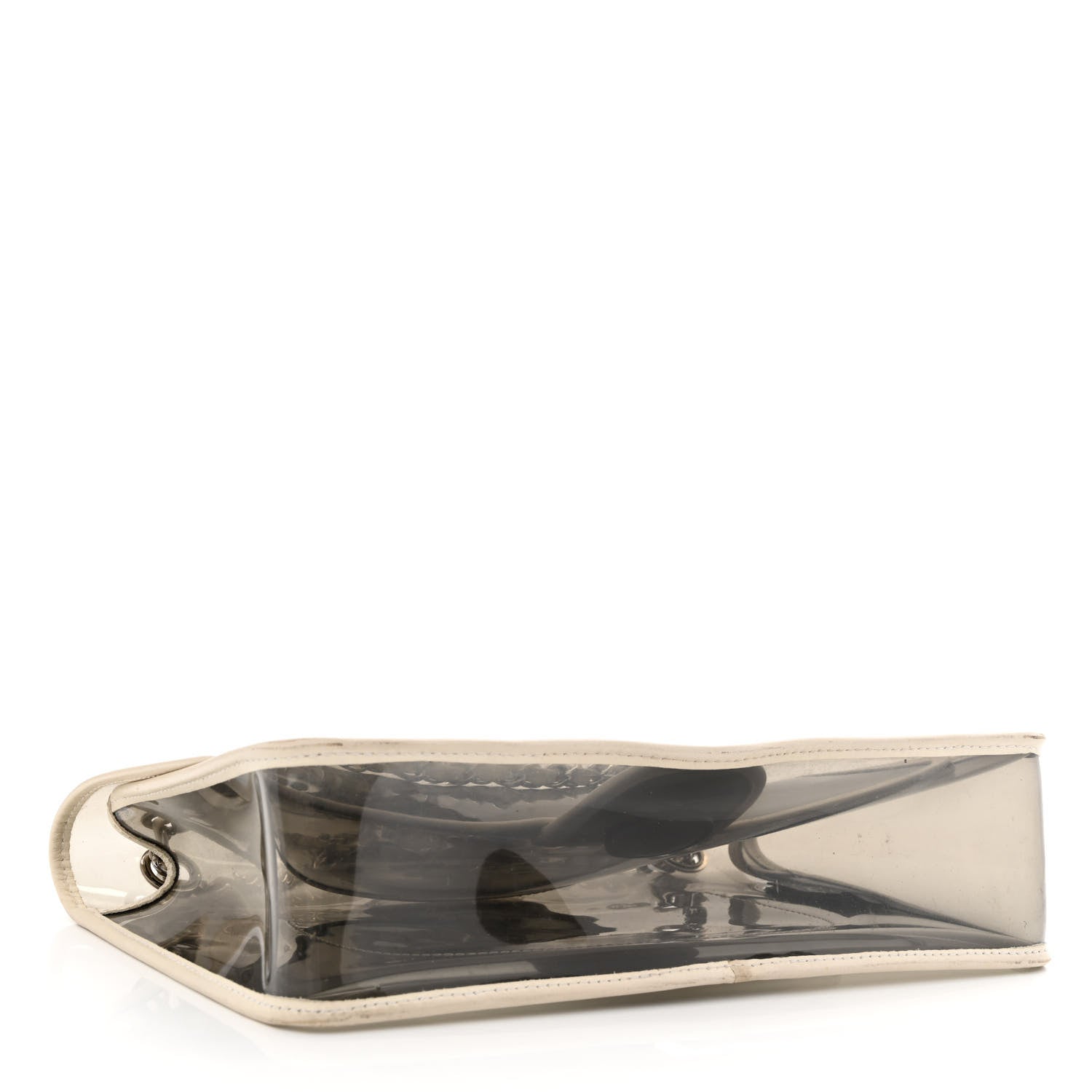Chanel Lambskin Vinyl Large Naked Flap Silver 4 of 10