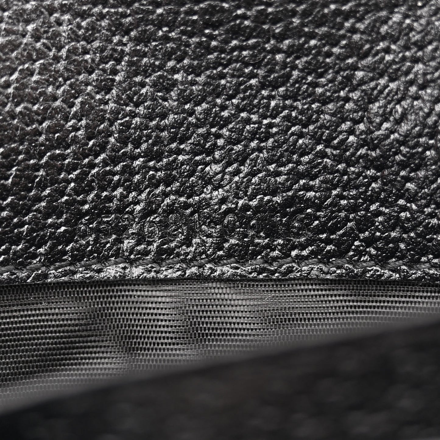 Jacquard Black Denim GG Monogram Textured Dollar Calfskin Jackie 1961 Chain Wallet Black Ivory