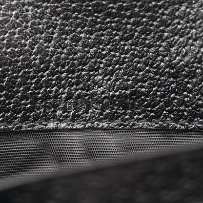 Gucci Jacquard Black Denim GG Monogram Textured Dollar Calfskin Jackie 1961 Chain Wallet Black Ivory 7 of 10