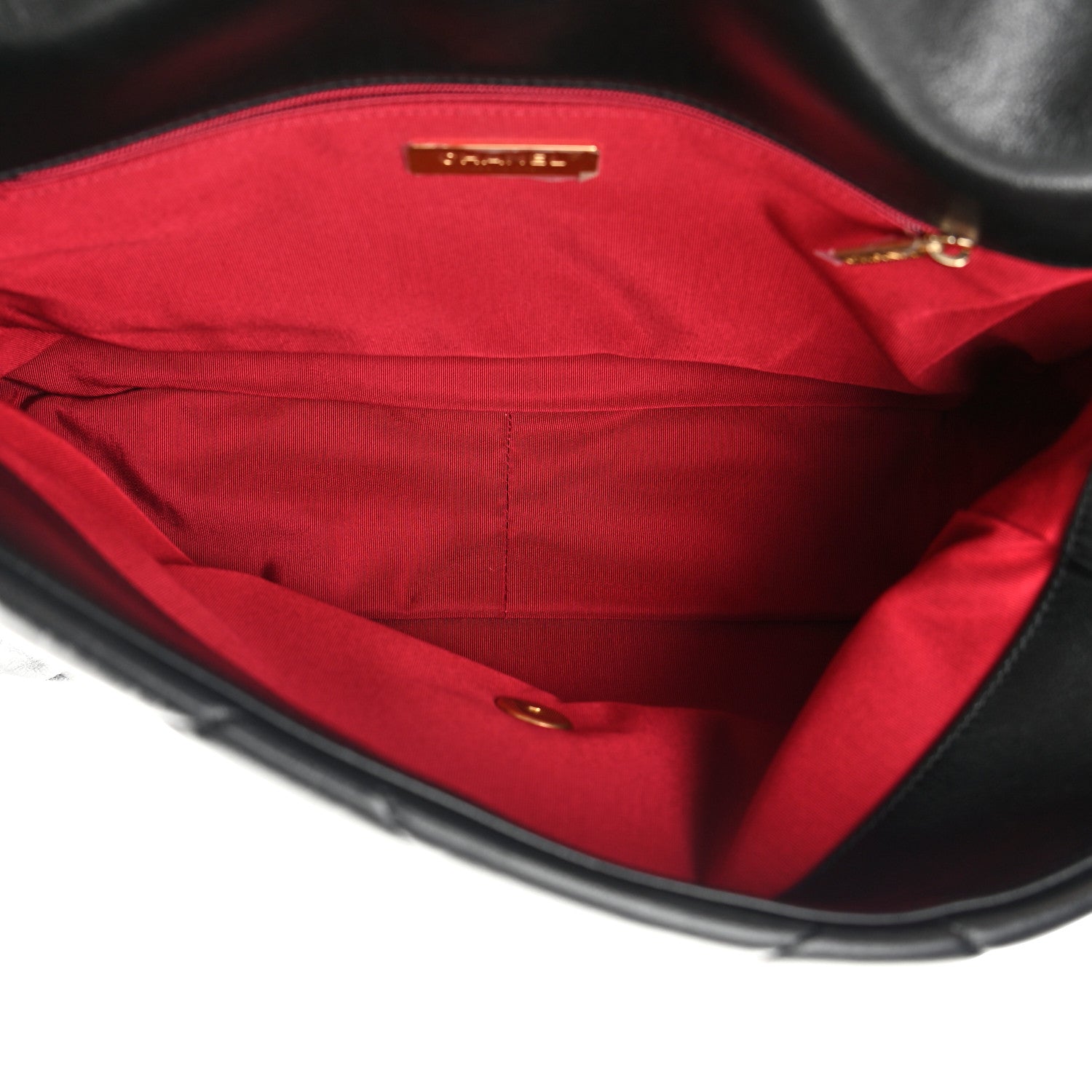 Chanel Lambskin Quilted Maxi Chanel 19 Flap Black 5 of 12